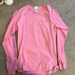 Pink Simply Southern Pineapple Long Sleeve Shirt